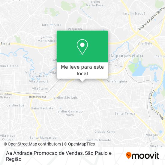 Aa Andrade Promocao de Vendas mapa