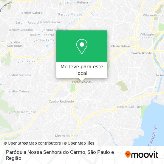 Paróquia Nossa Senhora do Carmo mapa