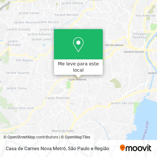 Casa de Carnes Nova Metrô mapa