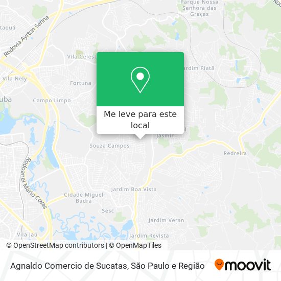 Agnaldo Comercio de Sucatas mapa