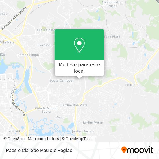 Paes e Cia mapa