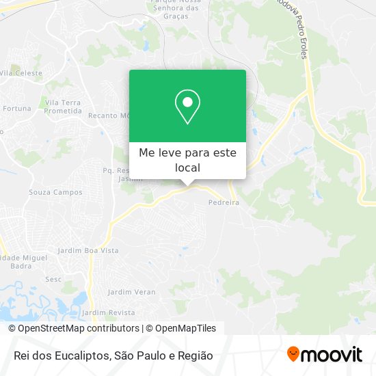 Rei dos Eucaliptos mapa