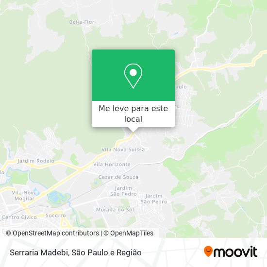 Serraria Madebi mapa