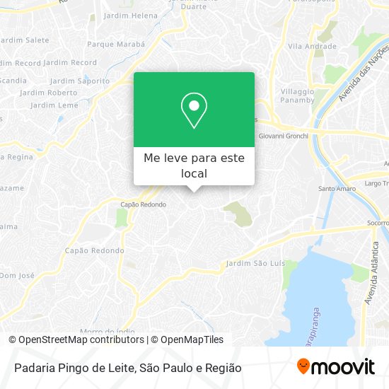 Padaria Pingo de Leite mapa