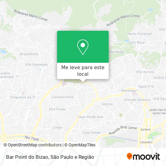 Bar Point do Bizao mapa