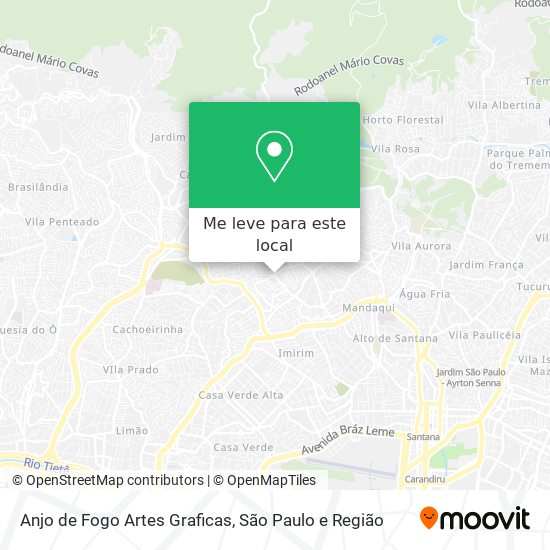 Anjo de Fogo Artes Graficas mapa