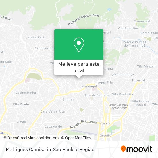 Rodrigues Camisaria mapa