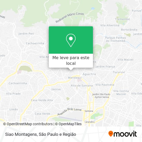 Siao Montagens mapa