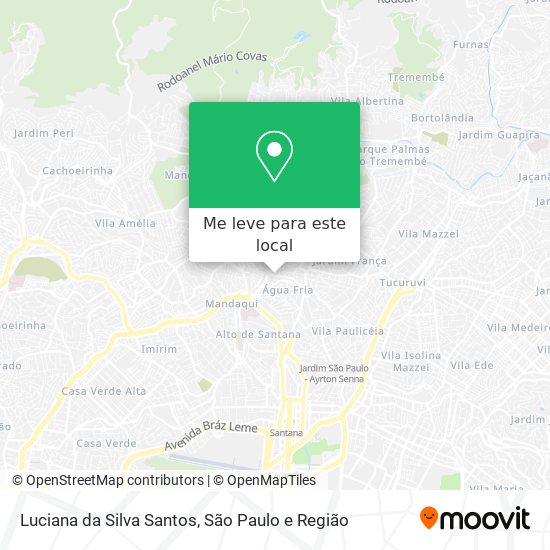 Luciana da Silva Santos mapa