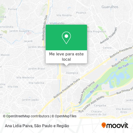Ana Lidia Paiva mapa