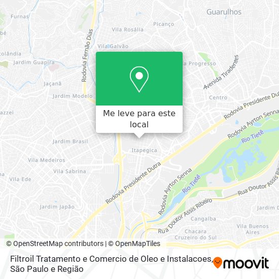 Filtroil Tratamento e Comercio de Oleo e Instalacoes mapa