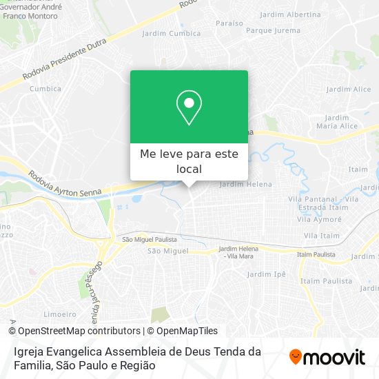 Igreja Evangelica Assembleia de Deus Tenda da Familia mapa