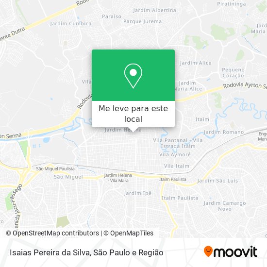 Isaias Pereira da Silva mapa