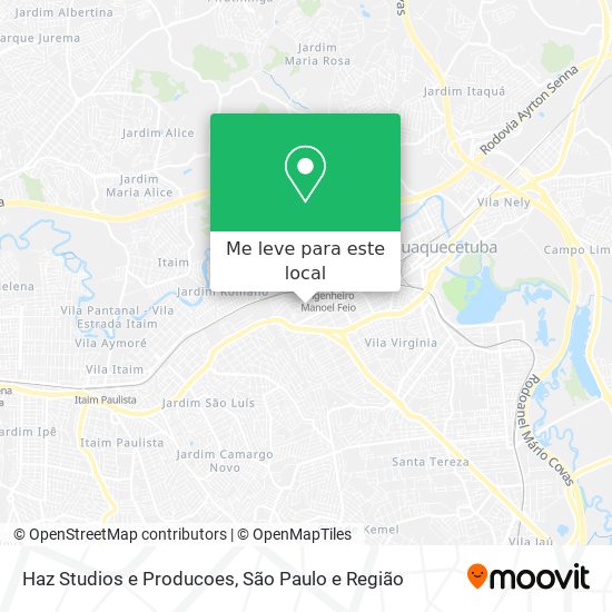 Haz Studios e Producoes mapa