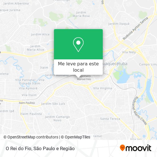 O Rei do Fio mapa