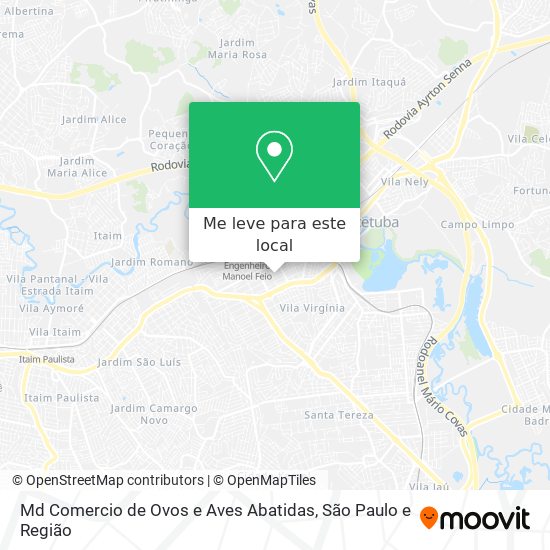 Md Comercio de Ovos e Aves Abatidas mapa