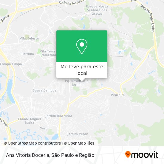 Ana Vitoria Doceria mapa