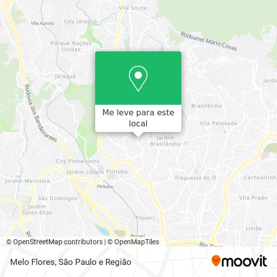 Melo Flores mapa