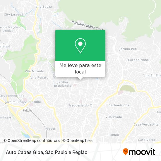 Auto Capas Giba mapa