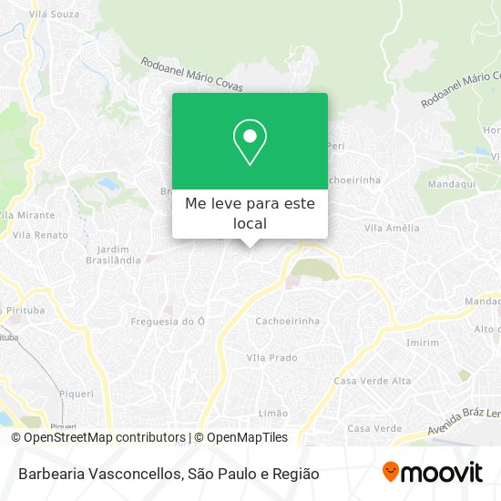 Barbearia Vasconcellos mapa