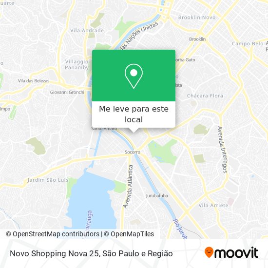 Novo Shopping Nova 25 mapa