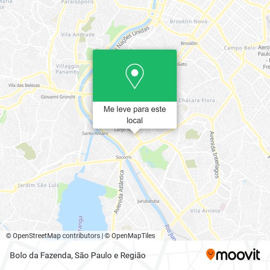 Bolo da Fazenda mapa