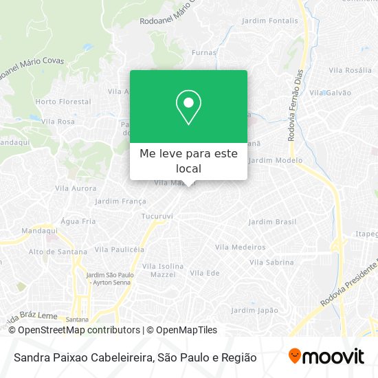 Sandra Paixao Cabeleireira mapa