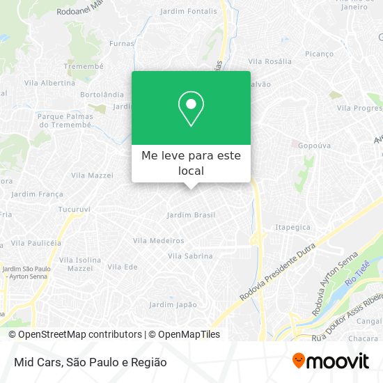Mid Cars mapa