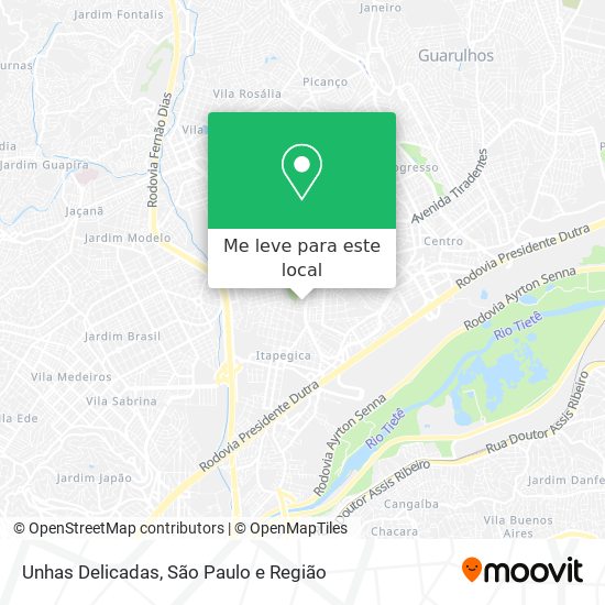 Unhas Delicadas mapa