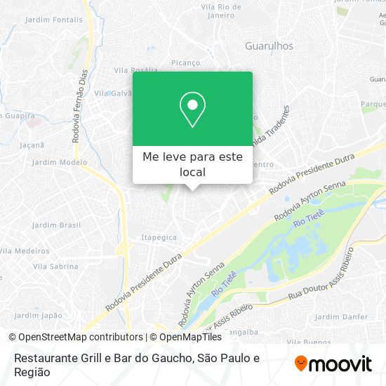 Restaurante Grill e Bar do Gaucho mapa