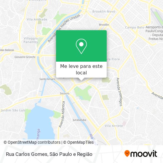 Rua Carlos Gomes mapa