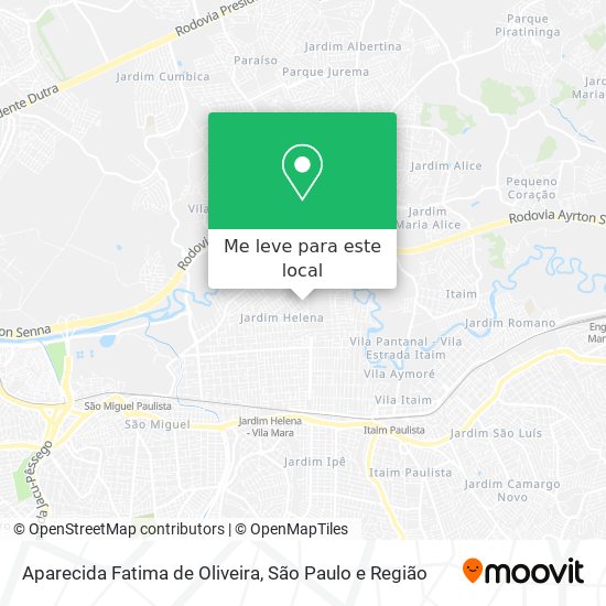 Aparecida Fatima de Oliveira mapa