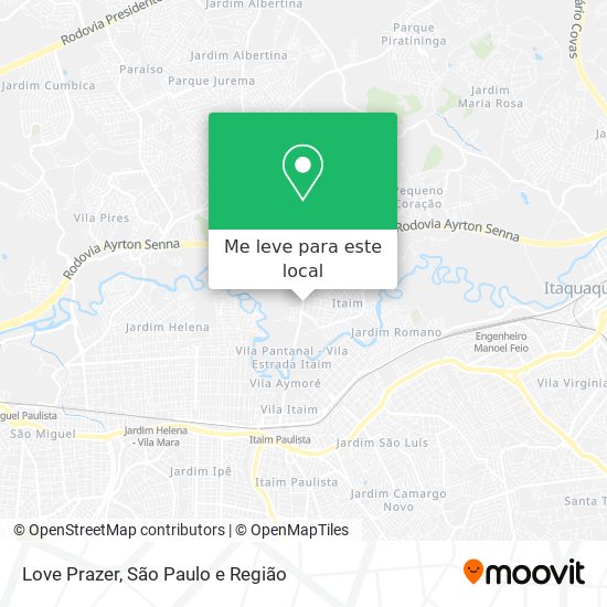 Love Prazer mapa