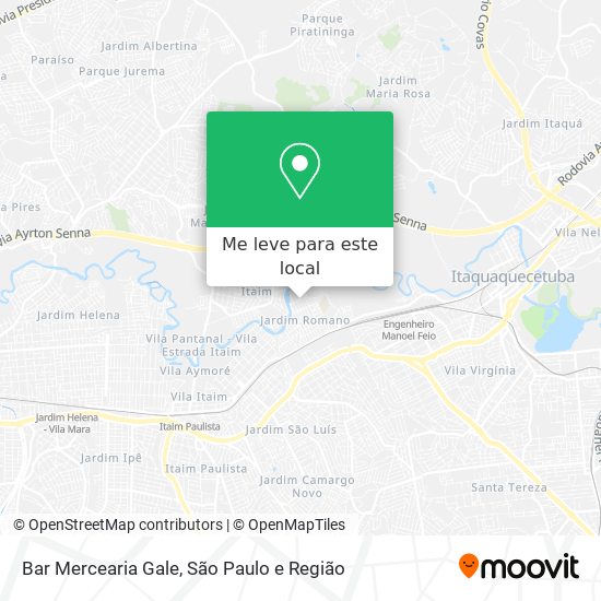 Bar Mercearia Gale mapa