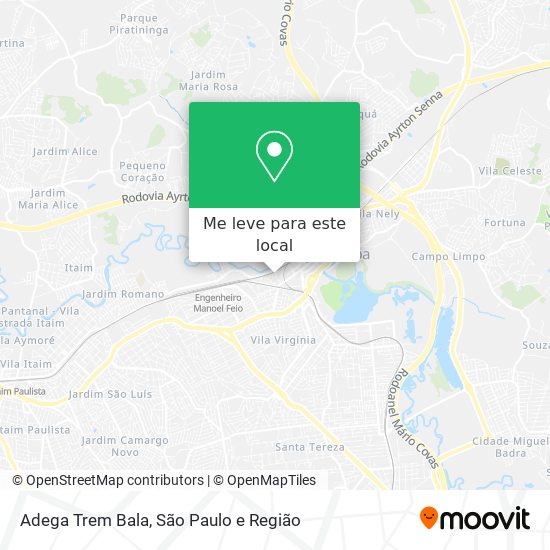 Adega Trem Bala mapa