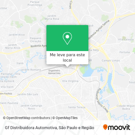 Gf Distribuidora Automotiva mapa