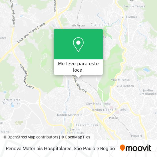 Renova Materiais Hospitalares mapa