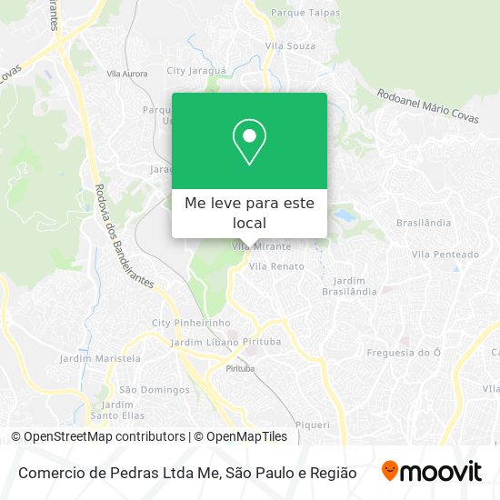 Comercio de Pedras Ltda Me mapa