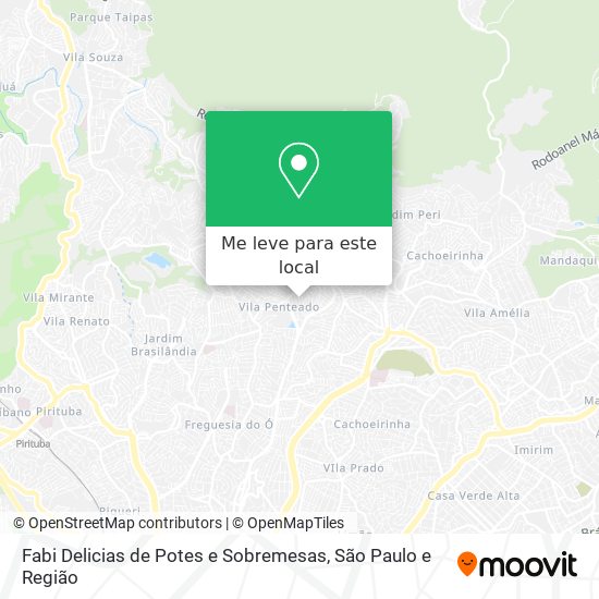 Fabi Delicias de Potes e Sobremesas mapa