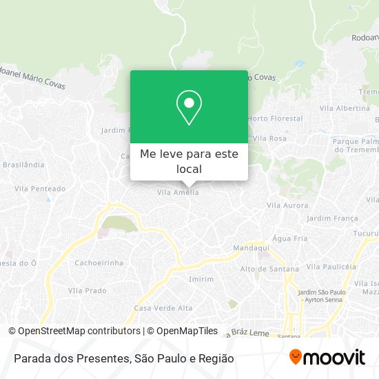 Parada dos Presentes mapa