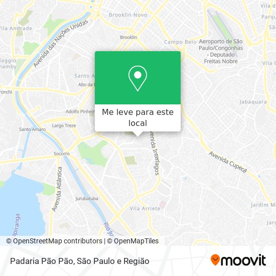 Padaria Pão Pão mapa
