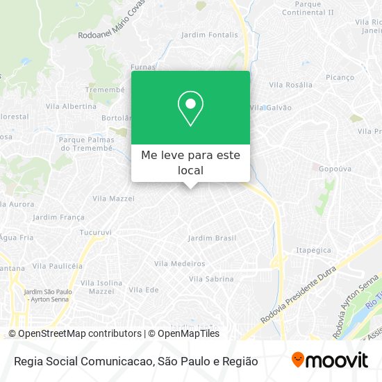Regia Social Comunicacao mapa