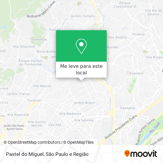 Pastel do Miguel mapa