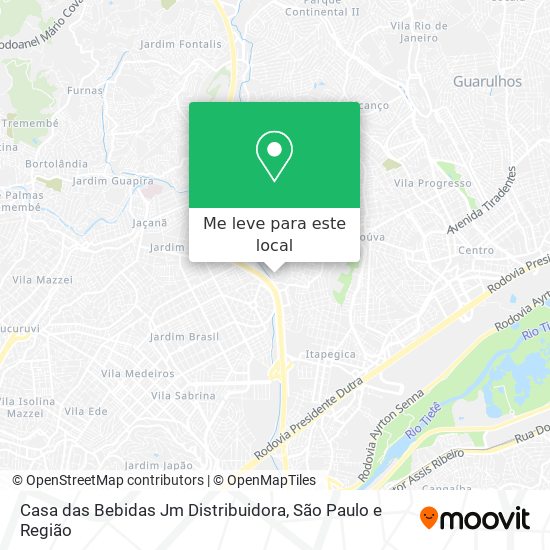 Casa das Bebidas Jm Distribuidora mapa