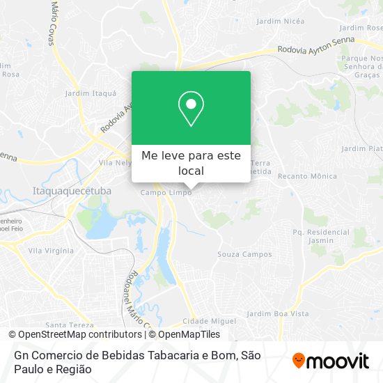 Gn Comercio de Bebidas Tabacaria e Bom mapa