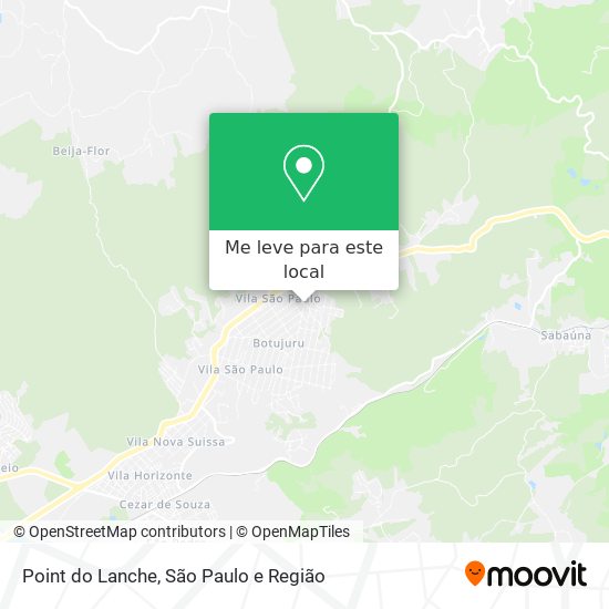 Point do Lanche mapa