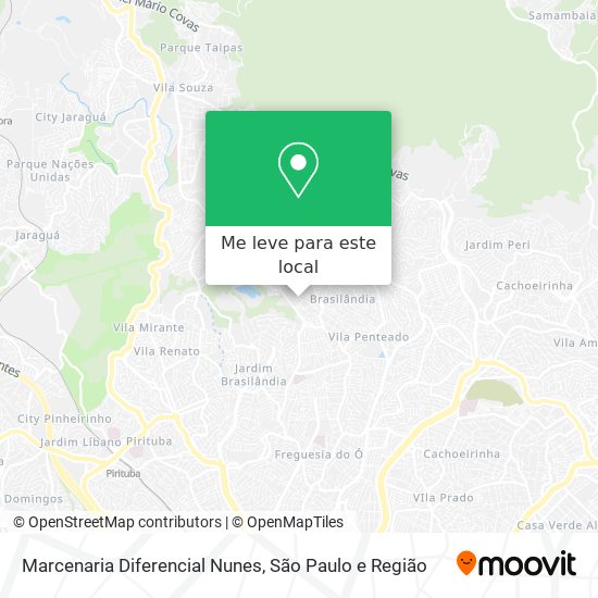 Marcenaria Diferencial Nunes mapa