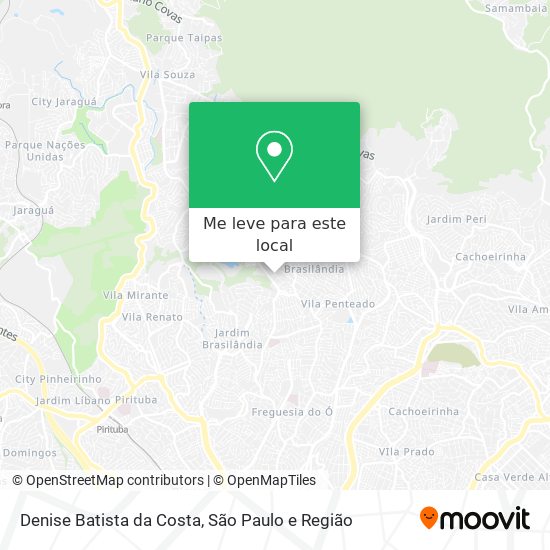 Denise Batista da Costa mapa