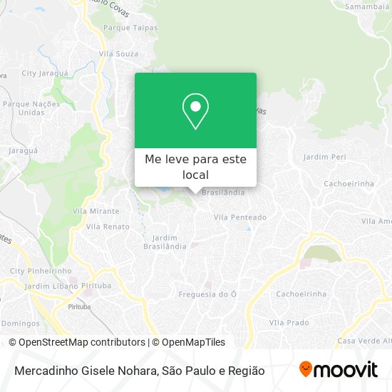 Mercadinho Gisele Nohara mapa