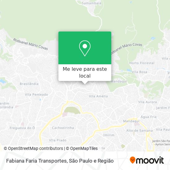 Fabiana Faria Transportes mapa
